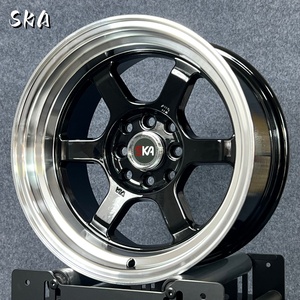 Ska <span class=keywords><strong>ล้อ</strong></span>มอัลลอยด์ R15 <span class=keywords><strong>15</strong></span> "15x8แบบสปอร์ตล้อรถยนต์นั่ง100 4x100 4x114.3 <span class=keywords><strong>Te37</strong></span><span class=keywords><strong>ขอบ</strong></span> - Product Image 2