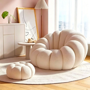 Canapé de salon de qualité supérieure, design élégant, forme citrouille, tendance Instagram et structure compressible, directement de l'usine - Product Image 1