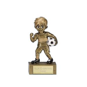 Handgemaakte Graveren Voetbal Hars Trofee Voor Kids