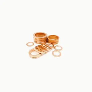 Manufacturer Fastener brass copper colored metal round flat plate fender washers Matten van koper sealing gasket punched ring w