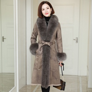 <span class=keywords><strong>Cappotto</strong></span> personalizzato da donna con pelliccia di coniglio sottile in pelle con chiusura monopetto cappotti da donna - Product Image 1