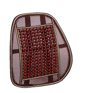 Coussin de massage lombaire respirant en bambou carbonisé, en soie glacée d'été, pour voiture et bureau, forme oblongue - Product Image 5