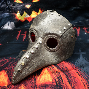 Masque de festival de mascarade steampunk, oiseau à bec long et acéré, style peste, étrange - Product Image 2