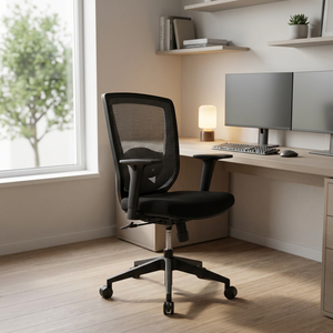 Silla Ejecutiva Moderna Giratoria, Ajustable en Altura, con Malla Transpirable, Soporte Lumbar y Mecanismo de Inclinación para Oficinas Comerciales - Product Image 1