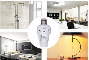 Cảm biến hồng ngoại giữ đèn cảm biến chuyển động đèn cơ sở 360 độ E27 ổ cắm - Product Image 6
