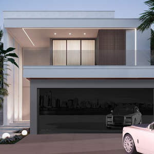 Puertas de Garaje Seccionales Automatizadas de Estilo Moderno, Puertas Elevadoras de Garaje, Puertas de Garaje de Panel de Aluminio Abatibles - Product Image 1