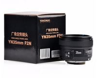 Objectif d'appareil photo YONGNUO 35 mm F2 pour Canon YN35MM F2.0 Objectifs AF MF Grand angle pour Canon
