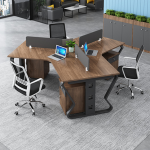 Bureau de travail modulaire en panneaux de bois modernes et personnalisés - Product Image 2