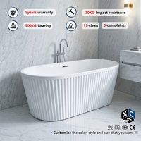 Baignoire autoportante ovale moderne pour, vente en gros d'usine, usage domestique, salle de bain, hôtel, projet villa