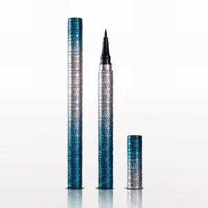 Penna per Eyeliner adesiva marrone chiaro impermeabile con colla per ciglia penna per Eyeliner colorata adesiva con etichetta privata all'ingrosso