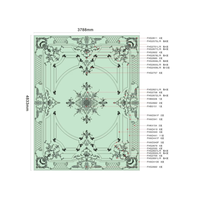 Moulures décoratives de plafond pour villa de luxe, moulures de plafond en polyuréthane, ensemble complet de rosettes et de moulures de bordure pour plafond