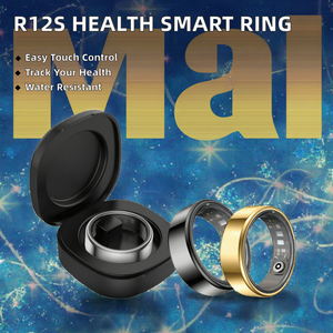 Steel Smart Ring <b>Heart</b> Rate SpO2 Sleep Monitor Alarm <b>Clock</b> Slim Edge Charging Case Page Turning Remote Photo - Product Image 5
