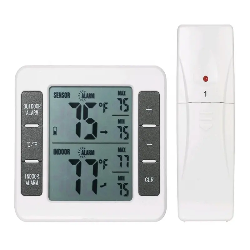 New wireless indoor and outdoor thermometer electronic thermometer wireless refrigerator cold storage thermometer