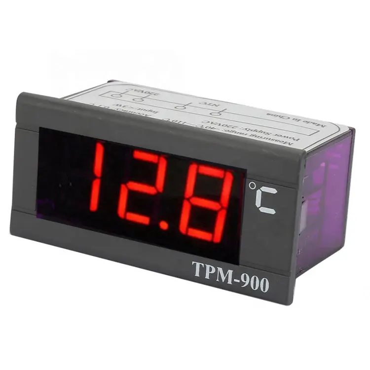 TPM-900 220V Digital Temp termostato termoregolatore LED Panel Meter Control con sensore NTC