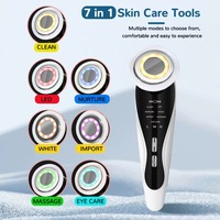 Appareil de beauté pour le visage professionnel à micro-courant 7 en 1, équipement de beauté à usage domestique, appareil de lifting du visage par vibration, appareil de soin de la peau, appareil facial
