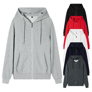 <strong>Grey</strong> New Design Zipper Breathable Hoodie Men's Fashion <strong>Sweatshirt</strong> - Product Image 1