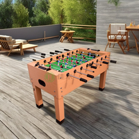 Ballon de jeu de football et joueur de baby-foot multifonctionnel en bois ABS OEM Table de baby-foot avec deux chaises pour enfants