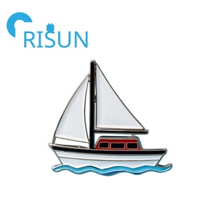 Souvenir su misura smalto barca a vela perni smaltati su misura in smalto <span class=keywords><strong>oro</strong></span> argento goletta barca a vela spille spille spille - Product Image 6