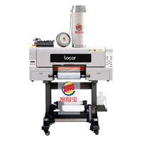 Imprimante DTF UV Locor 30 cm à 3 têtes pour transfert à froid, machine d'impression rouleau à rouleau pour films PET, autocollants, étiquettes, logos et rebranding