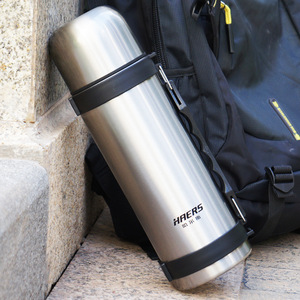 Haers Stainless Steel <b>Thermos</b> Flask 1000Ml Large Capacity Travel Hot Water <b>Bottle</b> For Outdoor Use - Product Image 1