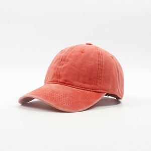 Unisex Adjustable 100% Washed Cotton <b>Brushed</b> Twill Vintage Distressed Baseball Cap Dad Hat Solid Blank - Product Image 4