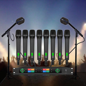 Microphones à main professionnels UHF Micro Cravat San Fil 8 canaux Lavaliere avec émetteur Bodypack - Product Image 6