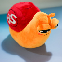 Créateur de jouets en peluche, personnage d'escargot personnalisé, peluche sûre pour les enfants, escargot kawaii, animaux en peluche doux, jouet d'anime