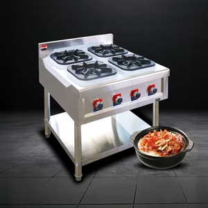 Estufa de <span class=keywords><strong>Gas</strong></span> Comercial de Acero Inoxidable 201 para <span class=keywords><strong>Cocina</strong></span> <span class=keywords><strong>Industrial</strong></span> de Hotel y Restaurante, 8 Quemadores, Encendido Electrónico, Montaje en Mesa - Product Image 2