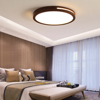 Plafonnier LED intelligent de haute qualité en fer carré et acrylique avec interrupteur de commande de couleur changeante pour salon