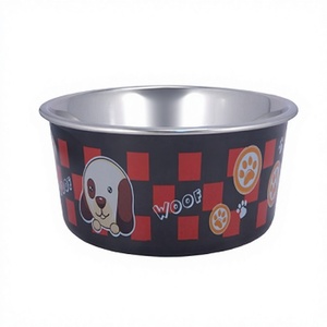 De la fusión de perro Pet de acero inoxidable con pet cuencos y alimentadores antideslizante para cuencos de comida de gato y perro - Product Image 1
