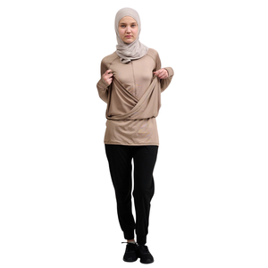 Wholesale <b>Modest</b> Active Gym Wear for Women Muslim Sports 3pcs Set Outdoor Running Hijab <b>Sportswear</b> Lightweight Breathable Quick - Product Image 3