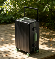 Maleta de Viaje Expandible con Ruedas Giratorias, Marco de PC Resistente, 26 Pulgadas, Candado TSA, Antirrobo, Impermeable, para Viajes de Negocios