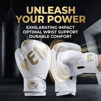 Gants de boxe MMA personnalisés en gros, professionnels, à doigts entiers, en PU rose mat, pour entraînement de kick-boxing, 8oz, pour sparring, prix abordable