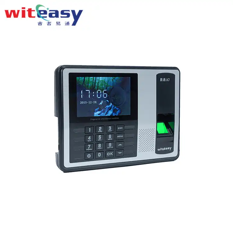 Witeasy A7 Plus WIFI Thumb Register นาฬิกาเวลาลายนิ้วมือและเครือข่ายประสาทการติดตามการเข้างาน