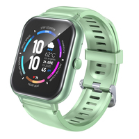 Smartwatch H25-Green - Fitness Tracker Touchscreen con 5-10 Giorni di Autonomia, Impermeabile IPX-7, Cinturino in Gel di Silice