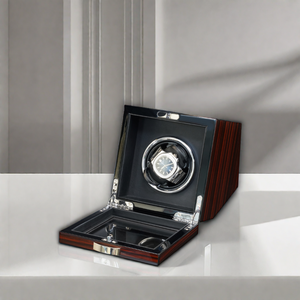 <span class=keywords><strong>Scatola</strong></span> Avvolgitore Automatico Singolo per <span class=keywords><strong>Orologi</strong></span> in Legno di Ebano di Lusso Personalizzata Sonny per Commercio all'Ingrosso - Product Image 1