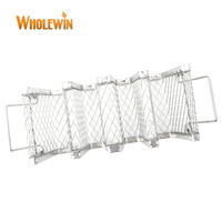 Ensemble de porte-tacos multi-usages en acier inoxydable Grille en maille pour le service et le barbecue en plein air
