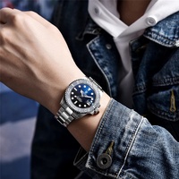 Reloj de Pulsera Mecánico PAGANI DESIGN 1651 de 40 mm, Reloj Automático de Marca de Primera Calidad, Acero Inoxidable, Resistente al Agua 100 m
