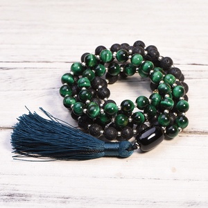 2024 Yiwu CC New Arrival <strong>Clear</strong> <strong>Quartz</strong> Crystals Tiger Eye Stone Mala Bead 108 Mala Beads <strong>Necklace</strong> - Product Image 4