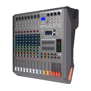 Consola <span class=keywords><strong>de</strong></span> Mezclas Profesional Multicanal con Reducción <span class=keywords><strong>de</strong></span> Ruido, Amplificador <span class=keywords><strong>de</strong></span> 6/8 Canales, Mezclador <span class=keywords><strong>de</strong></span> Potencia para Escenarios Pequeños en Vivo y Estudios <span class=keywords><strong>de</strong></span> Grabación - Product Image 1