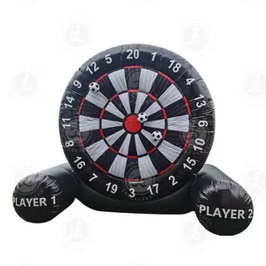 Outdoor shooting game cheap durable rent inflatable soccer dart board inflatable football darts target for kids adults