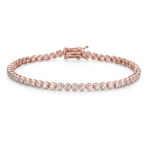 Vente en gros Bracelet Moissanite rond certifié GRA Bracelet Moissanite Bracelet tennis Moissanite en argent sterling S925 - Product Image 3