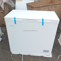 Congélateur coffre blanc 145 litres à commande mécanique, vidange d'eau frontale, super congélation, arrêt automatique du compresseur pour maison et appartement