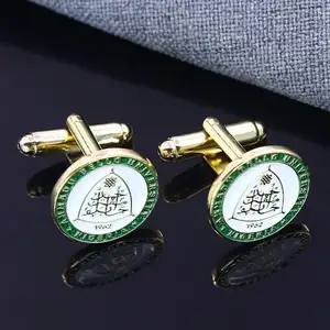 Luxury Enamel Novel Design Wholesale Price Ties And Cufflinks Father's Day Valentine's Husband Gifts Customised Cufflinks