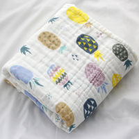 Couverture d'emmaillotage en mousseline de coton bambou pour bébé Conception d'impression personnalisée haute densité