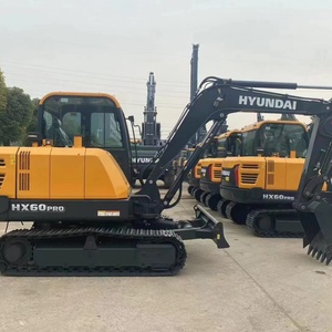 Mini-excavatrice hydraulique sur chenilles Hyundai Hx60 neuve d'occasion en bon état, 6 tonnes - Product Image 2