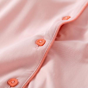 Pigiama a maniche lunghe modale personalizzato in tinta unita da donna traspirante leggero sottile per la primavera estate autunno morbido - Product Image 6
