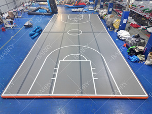 Terrain de basket-ball gonflable personnalisé, piste de tumbling, tapis de <span class=keywords><strong>gymnastique</strong></span> rebondissant, <span class=keywords><strong>matelas</strong></span> d'atterrissage gonflable pour terrain de basket-ball - Product Image 3