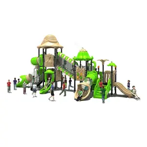 핫 세일 2022 제품 놀이터 야외 나무 아이 슬라이드 세트 놀이 공원