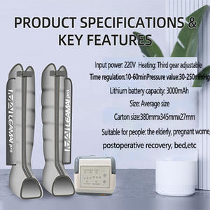 Équipement de récupération sportive : Meilleures bottes de compression à pompe à air à 6 chambres - Product Image 2